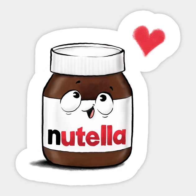 nutella love Sticker by creativeballoon